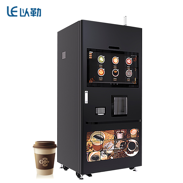 Fresh Ground With Icemaker Hot Ice Coffee Vending Machine LE308G