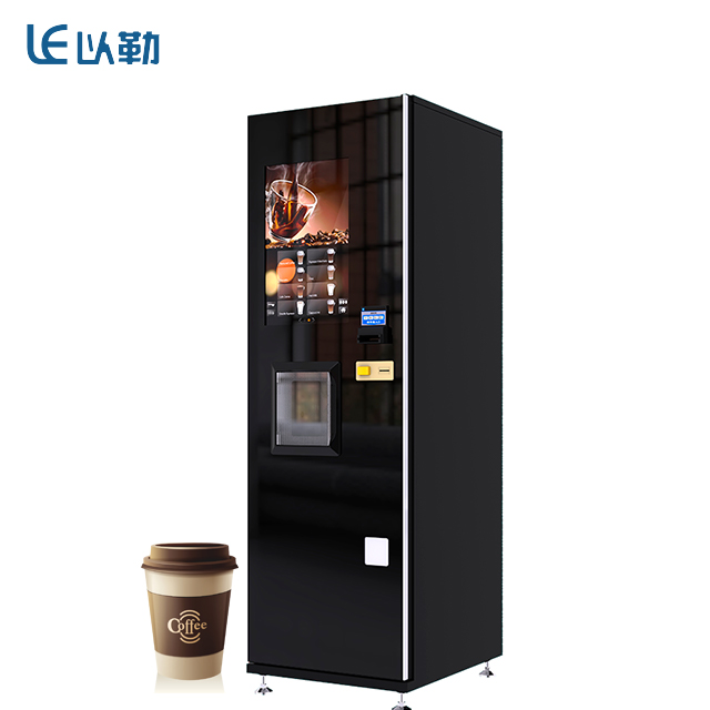 Freestanding 7 Ounce Paper Cup Coffee Vending Machine With Big Screen